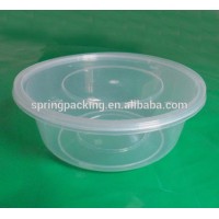 300ml Round disposable plastic food packaging frozen food container box